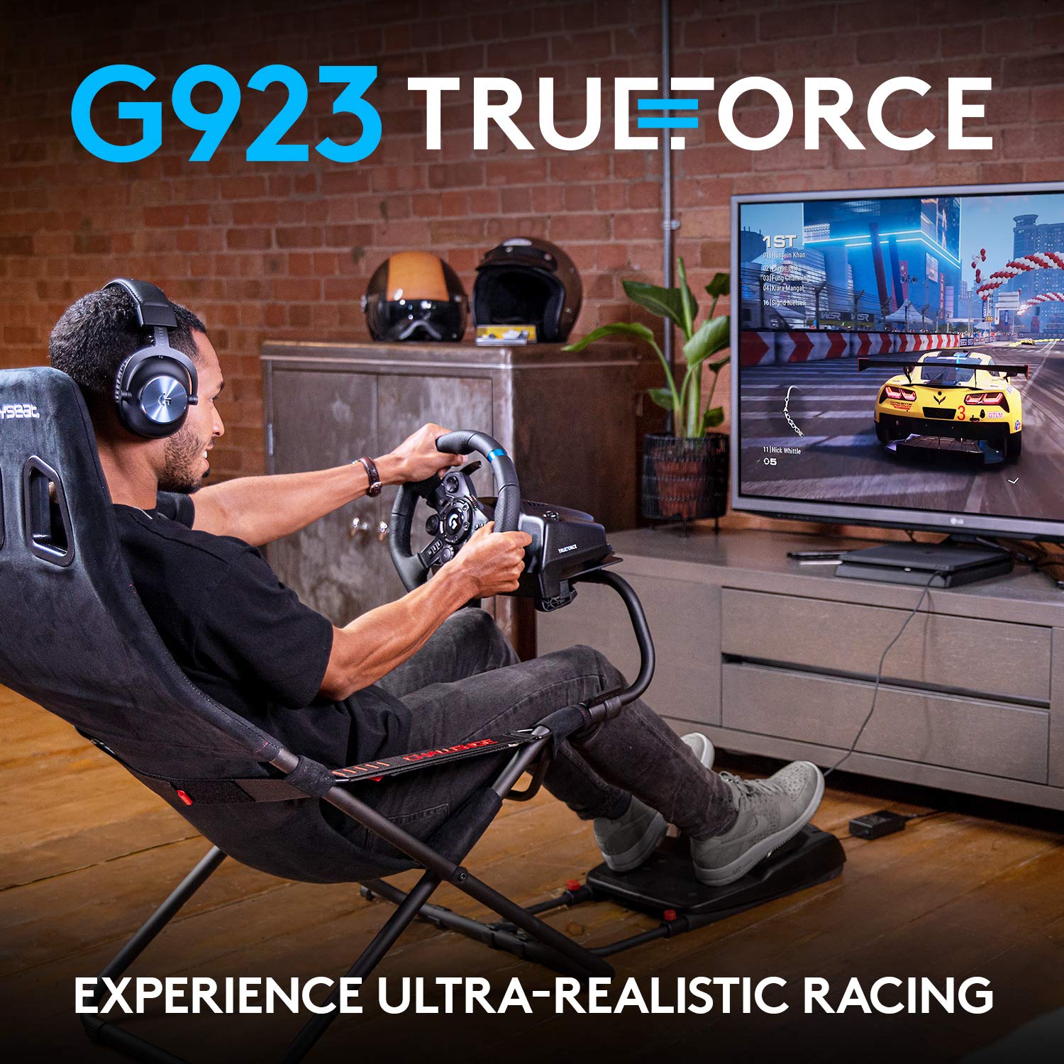 Logitech G923 Racing Wheel and Pedals for PS5, PS4 and PC Logitech G923 Racing Wheel and Pedals for PS5, PS4 and PC